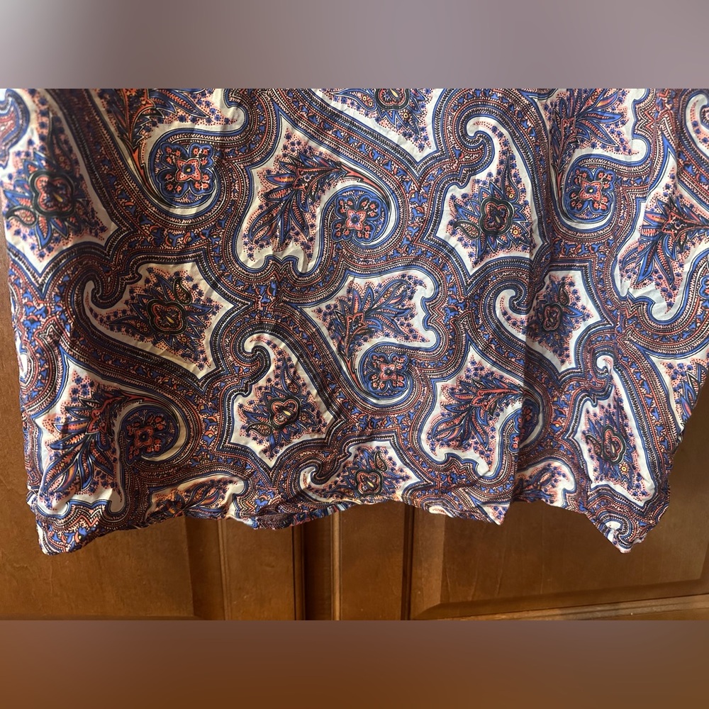 Theory Multicolor Paisley Dress. Size 12-Fits Like A 10. 💯 Silk. Bundle 4 Deals! - Picture 5 of 13
